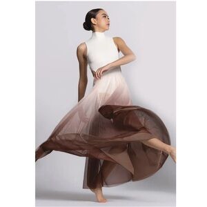 Weissman White and Brown Dance Costume